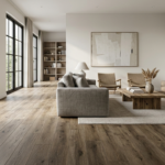 furnished room with luxury vinyl plank flooring