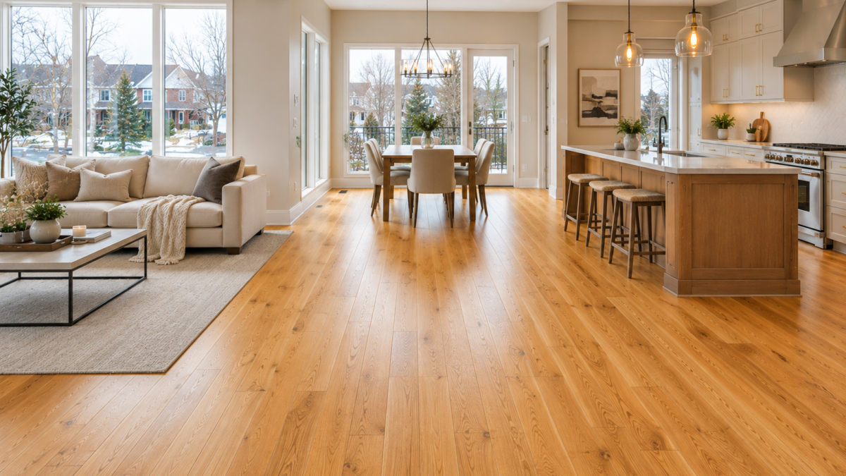 Warm Wood Tone Flooring